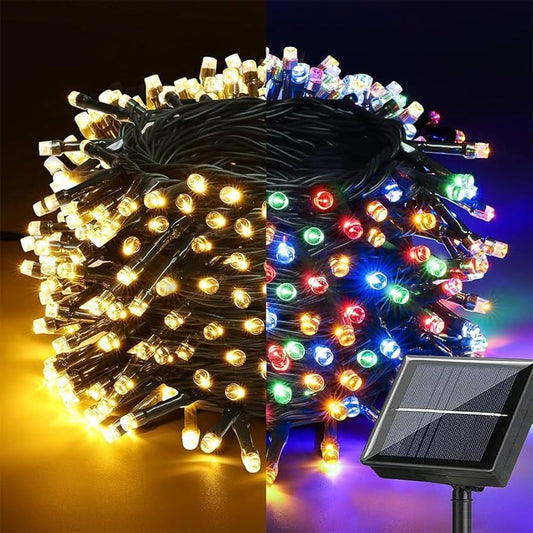 Luces Navideñas con Panel SOLAR